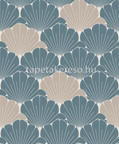 Ugepa Elegance habos, vlies anyagú zöld, beige, gyöngyház színű leveles modern tapéta