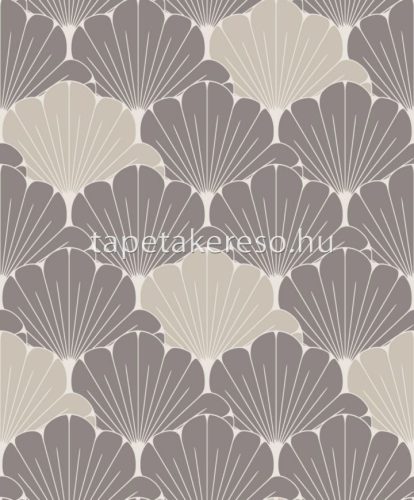 Ugepa Elegance habos, vlies anyagú szürke, gyöngyház, beige színű leveles modern tapéta