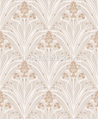Ugepa Elegance vinyl, vlies anyagú barna, beige színű virágos modern tapéta