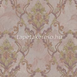   Zambaiti Parati MURELLA SPLENDOR vlies, vinyl anyagú mályva, arany, csillámos színű barokk klasszikus tapéta