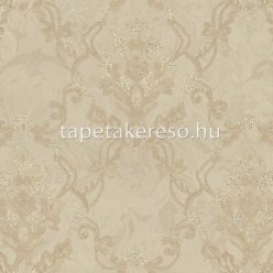   Zambaiti Parati MURELLA SPLENDOR vlies, vinyl anyagú beige, csillámos színű barokk klasszikus tapéta