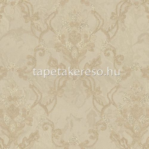 Zambaiti Parati MURELLA SPLENDOR vlies, vinyl anyagú beige, csillámos színű barokk klasszikus tapéta
