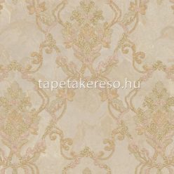   Zambaiti Parati MURELLA SPLENDOR vlies, vinyl anyagú barna, arany, csillámos színű barokk klasszikus tapéta