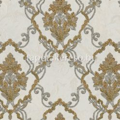   Zambaiti Parati MURELLA SPLENDOR vlies, vinyl anyagú arany, ezüst, beige, csillámos színű barokk modern tapéta