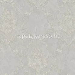   Zambaiti Parati MURELLA SPLENDOR vlies, vinyl anyagú szürke, barna, csillámos színű barokk modern tapéta