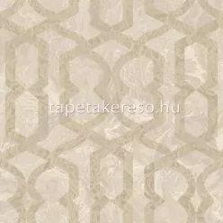   Zambaiti Parati MURELLA SPLENDOR vlies, vinyl anyagú beige, arany, csillámos színű geometriai, foltos modern tapéta