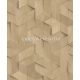 Ugepa Brut vlies, vinyl anyagú barna színű 3d, geometriai, famintás industrial tapéta