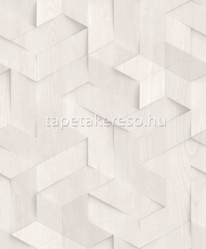 Ugepa Brut vlies, vinyl anyagú szürke színű 3d, geometriai, famintás industrial tapéta