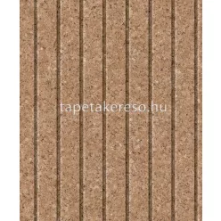   Ugepa Brut vlies, vinyl anyagú barna színű parafa, csíkos industrial tapéta