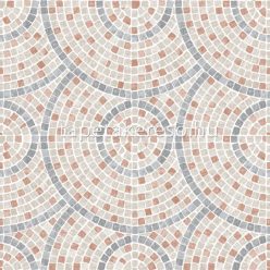   Ugepa Artifice vlies, vinyl anyagú beige, szürke, barna színű mozaik, körös modern tapéta