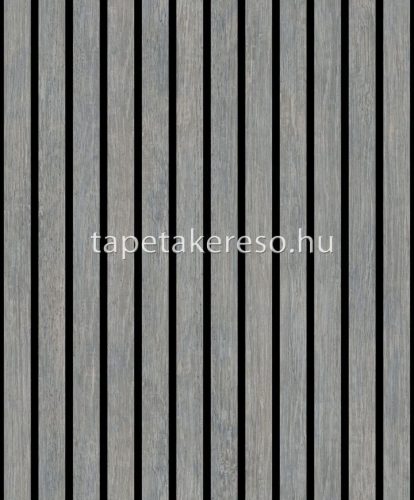Ugepa Brut vlies, vinyl anyagú szürke, fekete színű csíkos, famintás industrial tapéta
