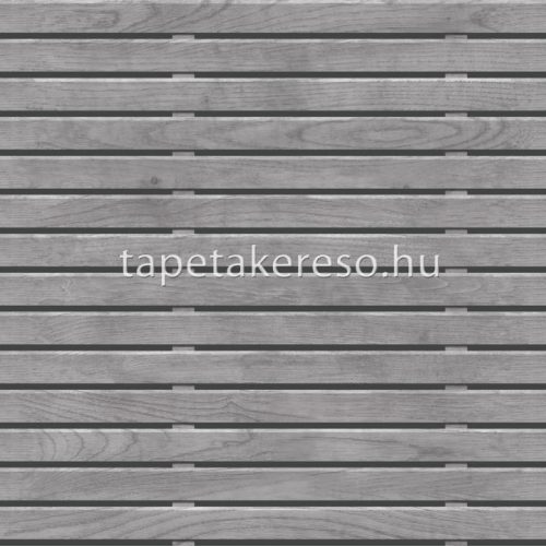 Ugepa Artifice vlies, vinyl anyagú szürke színű csíkos, famintás modern tapéta