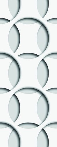 Marburg Jubilaums 175 vlies, vinyl anyagú, fehér, szürke színű, geometriai, 3d, Modern poszter
