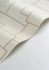 Casadeco Matera vlies, vinyl anyagú, beige, barna színű, textilhatású, geometriai, Modern tapéta