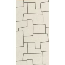   Casadeco Matera vlies, vinyl anyagú, törtfehér, szürke színű, textilhatású, geometriai, Modern tapéta