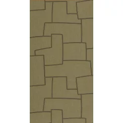   Casadeco Matera vlies, vinyl anyagú, zöld, barna színű, textilhatású, geometriai, Modern tapéta