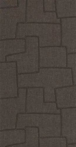 Casadeco Matera vlies, vinyl anyagú, barna színű, textilhatású, geometriai, Modern tapéta