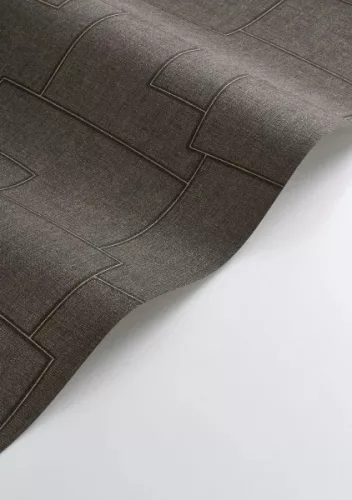 Casadeco Matera vlies, vinyl anyagú, barna színű, textilhatású, geometriai, Modern tapéta