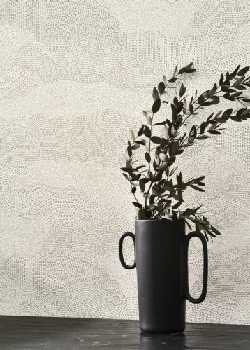 Casadeco Matera vlies, vinyl anyagú, beige, szürke színű, struktúrált, foltos, Modern tapéta