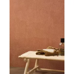   Casadeco Matera vlies, vinyl anyagú, terrakotta színű, struktúrált, foltos, Modern tapéta