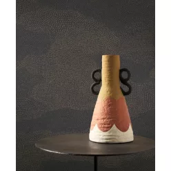   Casadeco Matera vlies, vinyl anyagú, kék, bronz színű, struktúrált, foltos, Modern tapéta