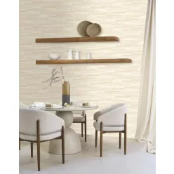   Casadeco Matera vlies, vinyl anyagú, törtfehér, barna színű, foltos, csíkos, Modern tapéta