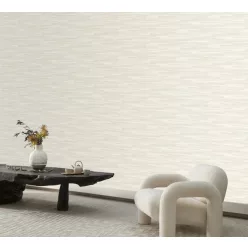   Casadeco Matera vlies, vinyl anyagú, törtfehér, szürke színű, foltos, csíkos, Modern tapéta