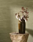 Casadeco Matera vlies, vinyl anyagú, zöld színű, foltos, csíkos, Modern tapéta