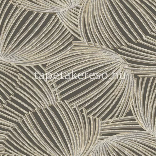 Casadeco Mediterranee vlies anyagú barna, fehér, arany színű absztrakt modern, natural tapéta