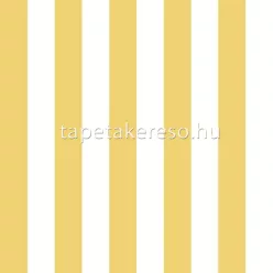   Casadeco Mediterranee vlies anyagú sárga, fehér színű csíkos modern, natural tapéta