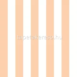   Casadeco Mediterranee vlies anyagú fehér, korall színű csíkos modern, natural tapéta