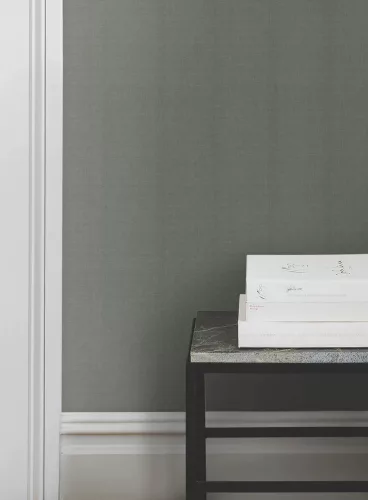 York Magnolia Home by Joanna Gaines növényi szálak, vlies anyagú fehér, zöld színű textilhatású, vonalas Romantikus tapéta