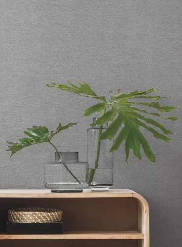York Magnolia Home by Joanna Gaines papír, vlies anyagú szürke, keki színű szövethatású Romantikus tapéta