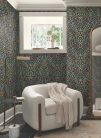 York Magnolia Home by Joanna Gaines papír anyagú fekete, zöld, kék, rózsaszín, piros, barna színű leveles, virágos Romantikus tapéta