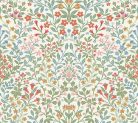 York Magnolia Home by Joanna Gaines papír anyagú fehér, piros, kék, rózsaszín, zöld, keki színű leveles, virágos Romantikus tapéta