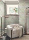 York Magnolia Home by Joanna Gaines papír anyagú fehér, piros, kék, rózsaszín, zöld, keki színű leveles, virágos Romantikus tapéta