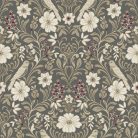 York Magnolia Home by Joanna Gaines papír anyagú barna, beige, bordó, fehér, szürke színű madaras, virágos Romantikus tapéta