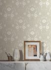 York Magnolia Home by Joanna Gaines papír anyagú beige, fehér, szürke színű madaras, virágos Romantikus tapéta