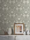 York Magnolia Home by Joanna Gaines papír anyagú keki, fehér, szürke  színű madaras, virágos Romantikus tapéta