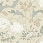 York Magnolia Home by Joanna Gaines papír anyagú fehér, beige, barna, zöld színű leveles, virágos Romantikus tapéta