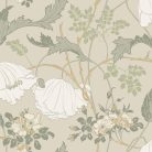 York Magnolia Home by Joanna Gaines papír anyagú fehér, beige, zöld színű leveles, virágos Romantikus tapéta