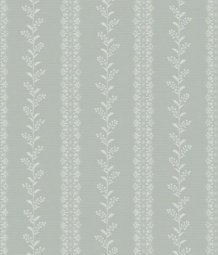 York Magnolia Home by Joanna Gaines papír anyagú zöld, fehér színű leveles, csíkos Romantikus tapéta