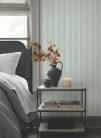 York Magnolia Home by Joanna Gaines papír anyagú zöld, fehér színű leveles, csíkos Romantikus tapéta