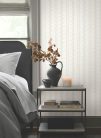 York Magnolia Home by Joanna Gaines papír anyagú fehér, barna  színű leveles, csíkos Romantikus tapéta