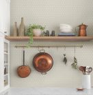 York Magnolia Home by Joanna Gaines papír anyagú szürke, fehér  színű leveles Romantikus tapéta