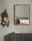 York Magnolia Home by Joanna Gaines papír anyagú beige, kék, zöld színű kockás Romantikus tapéta