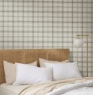 York Magnolia Home by Joanna Gaines papír anyagú szürke, beige  színű kockás Romantikus tapéta