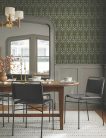 York Magnolia Home by Joanna Gaines papír anyagú szürke, zöld színű absztrakt, növényes Romantikus tapéta