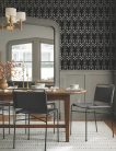 York Magnolia Home by Joanna Gaines papír anyagú szürke, fekete színű absztrakt, növényes Romantikus tapéta
