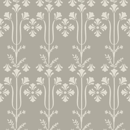 York Magnolia Home by Joanna Gaines papír anyagú fehér, barna színű absztrakt, növényes Romantikus tapéta